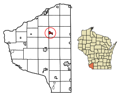 Grant County Wisconsin Incorporated and Unincorporated areas Fennimore Highlighted
